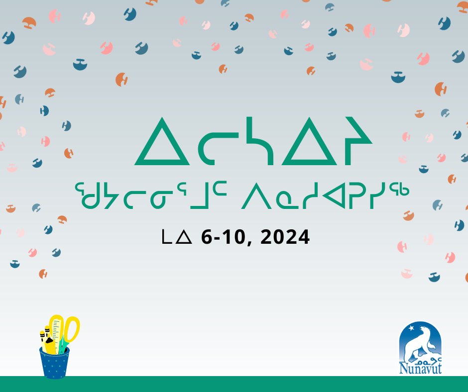 🎉 ᐊᓕᐊᓇᐃᒍᓲᑎᖃᕆᔅᓯ ᐃᓕᓴᐃᔨᓂᒃ ᐃᓚᐅᖃᑦᑕᕐᓗᓯ ᕿᑐᕐᖓᕕᑦ ᐃᓕᓐᓂᐊᕐᓂᖓᓂᒃ. ᐱᓕᕆᖃᑎᒋᓗᒋᑦ ᐃᓕᓴᐃᔩᑦ ᓯᕗᓂᒃᓴᑦᑎᐊᕙᖕᒧᑦ! ➡️ gov.nu.ca/iu/education-a…