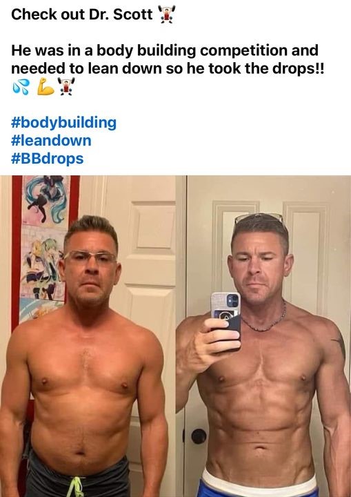 Starting a fitness journey? 🏋️‍♂️ Inspired by Dr. Scott's transformation with #Body-Balancing drops? They're the key to building lean muscle! 💥 Join us in revolutionizing our routines and achieving our physique goals. 💪 Ready to transform? ✨ #Bodybuilding #TransformTogether