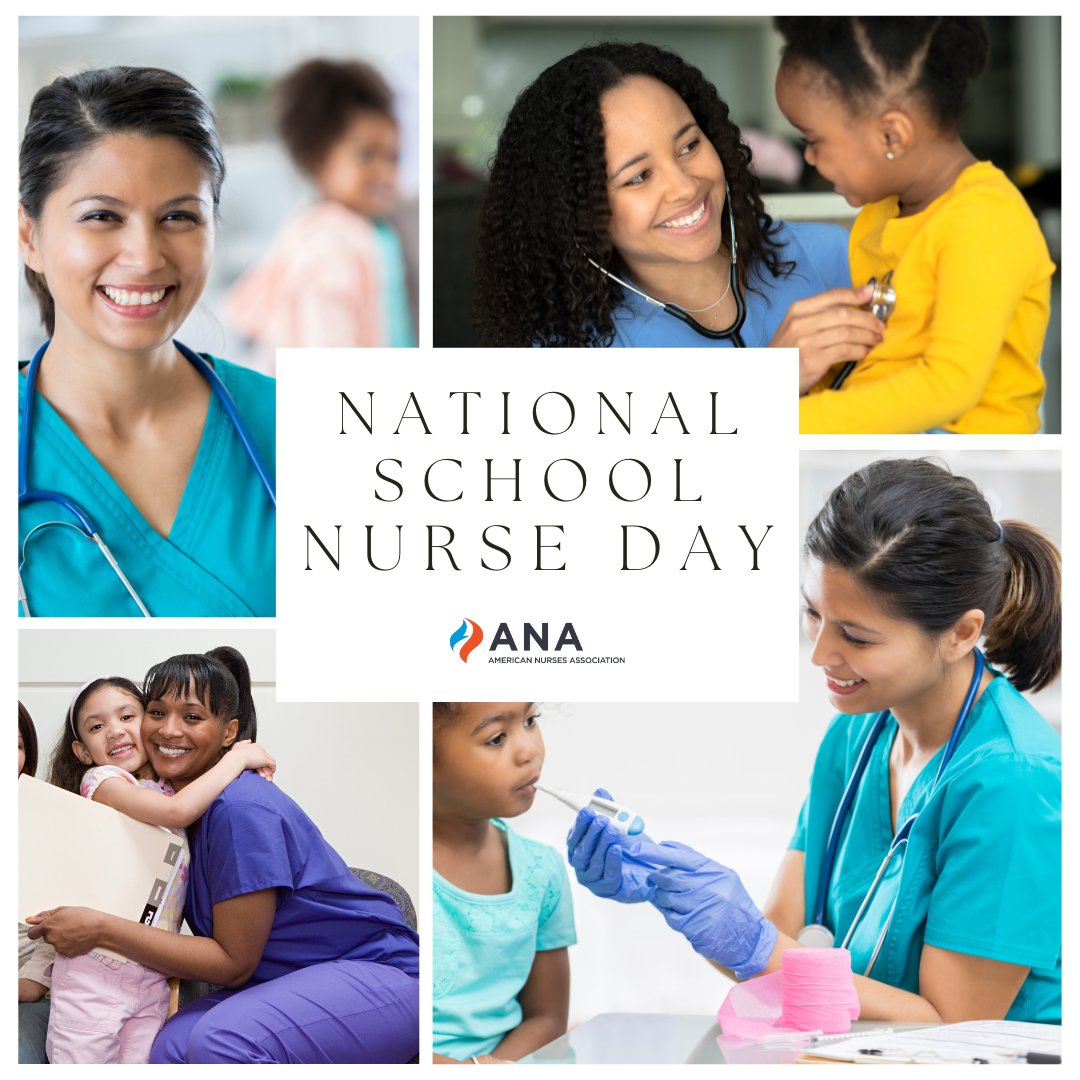 Celebrating National School Nurses Day! 🎉 Your dedication ensures our schools are healthier and happier places. Thank you for being the heartbeat 💓 of our educational communities! #NursesWeek #ANANursesWeek #NursesMakeTheDifference