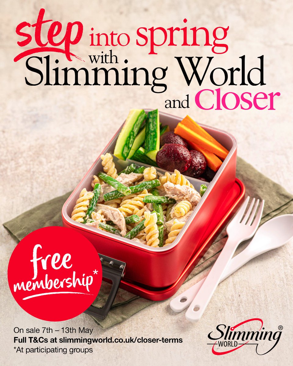 Get one step closer to your dream weight with this week’s @CloserOnline magazine ✨! Grab your copy to find a free Slimming World membership offer and start your journey today ❤️.