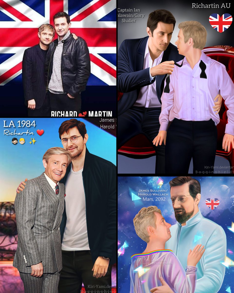 Just another day totally in love with my 2 favourite Brits!😍❤️ #RichardArmitage & #MartinFreeman 🧔🏻👱🏻‍♂️🔥🇬🇧 My precious #Richartin🧔🏻‍♂️👱🏻‍♂️❤️‍🔥✨️ Inspiration for these two never ends! I really love them too much!💖 I just can't stop! There's always a lot of new sexy content to do!🥹