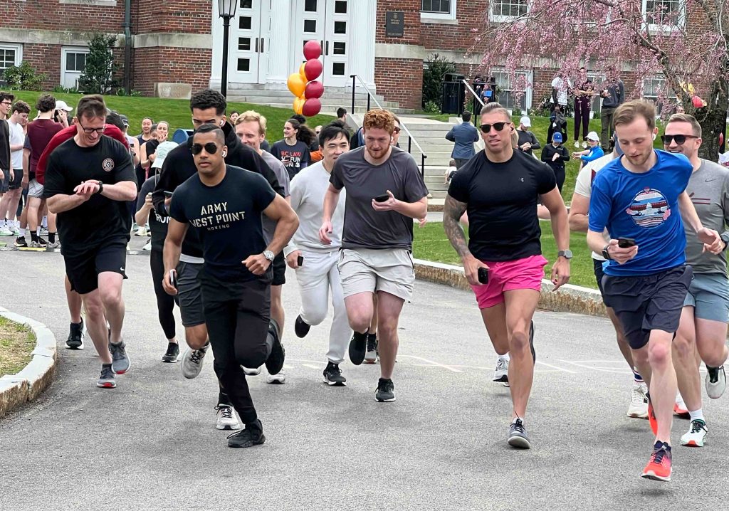 The Office of Academic & Student Services held the inaugural BC Law 5K Fun Run on April 19. Nearly 100 students, faculty, & staff gathered on a beautiful spring afternoon to celebrate the end of the semester and jog through the streets of Newton. lawmagazine.bc.edu/2024/04/runnin…