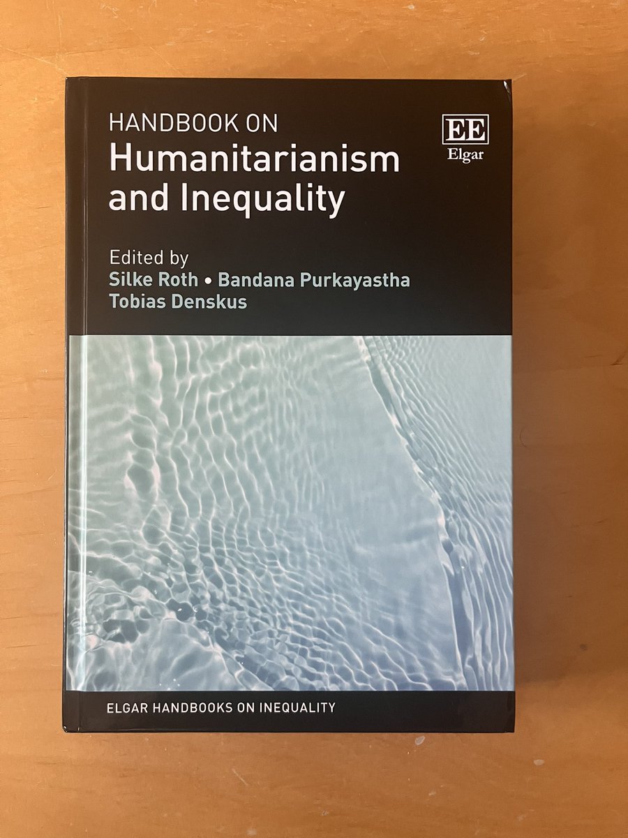 Excited to receive a physical copy of the Handbook of Humanitarianism and Inequality that has over 35 authors globally. Relevant now more than ever as we try to shift systemic barriers. 
Do reach out to access our chapter on Humanitarian Research Ethics (or more). #GlobalHealth
