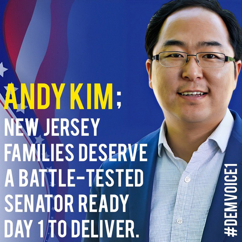 #ProudBlue #wtpGOTV24 #DemsUnited #wtpBLUE Andy Kim believes he’s the strongest and best candidate to keep NJ’s Senate seat in Democratic control If the Senate doesn't lose a seat, that means Andy will expand our Majority control if he wins It's perfectly clear, New Jersey…