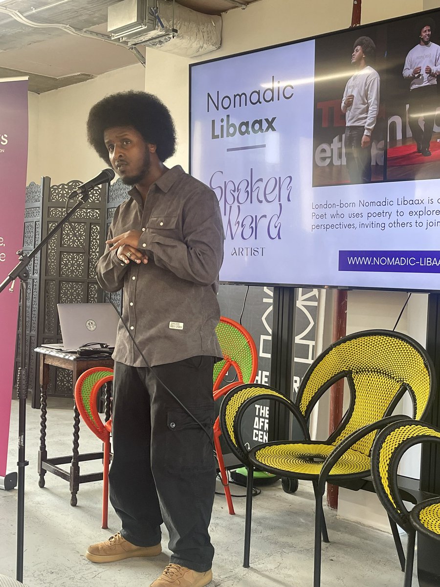 “In pain there is ease” Never a truer spoken word spoken <a href="/NomadicLibaax/">NL</a> <a href="/TheAfricaCentre/">The Africa Centre</a> for <a href="/VoicingVoices/">Voicing Voices</a>