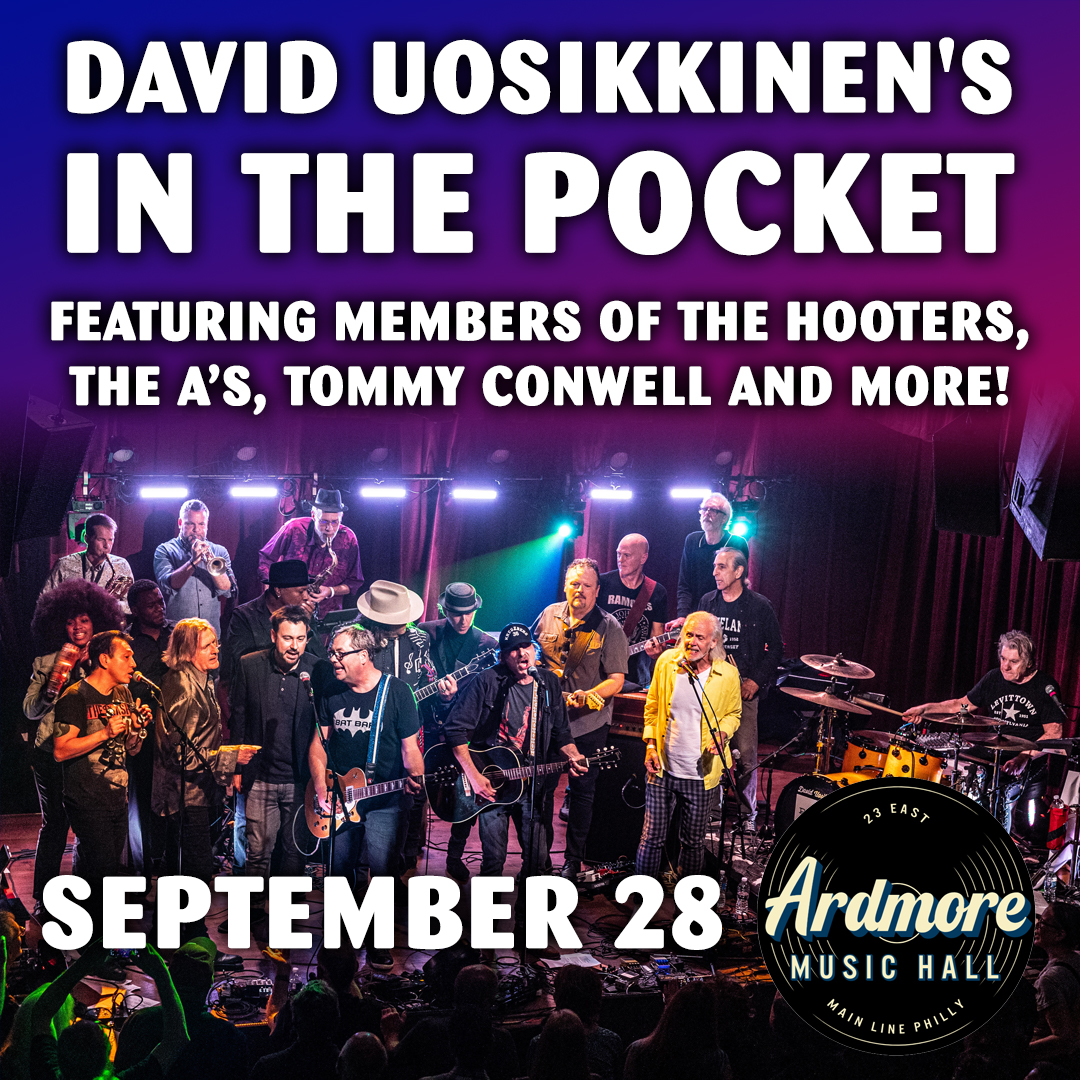 ON SALE FRIDAY 🥁 🤘 Philly rock n' roll lives & breathes through David Uosikkinen's In The Pocket and its rotating cast of musicians with playing credits that include The Hooters, The A's, Tommy Conwell, Beru Revue and many more ITP returns to our stage on 9/28 🎟️