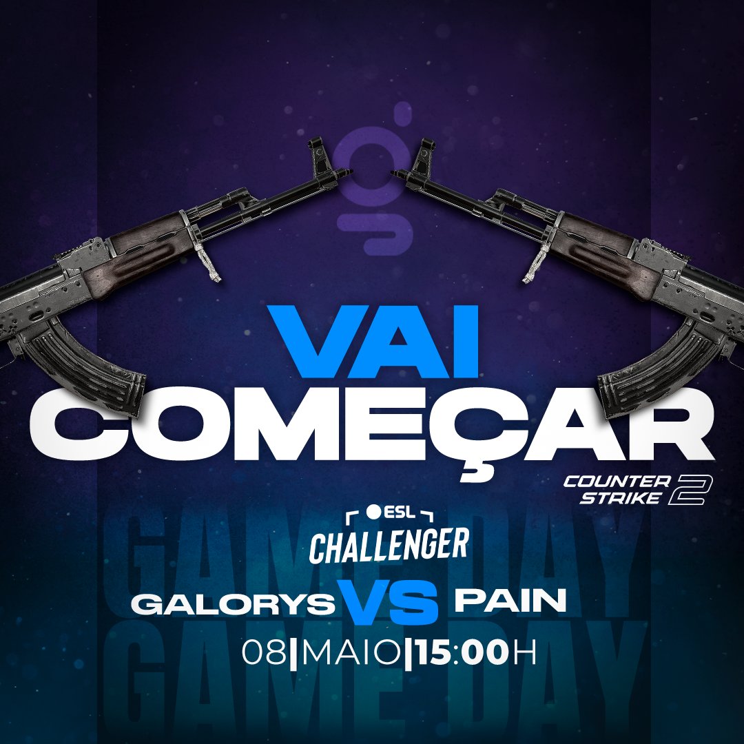 [CS2] Começou agora nosso jogo contra a Pain!⚔️⚔️ Acompanhe ao vivo: 🔗twitch.tv/xjokerbr