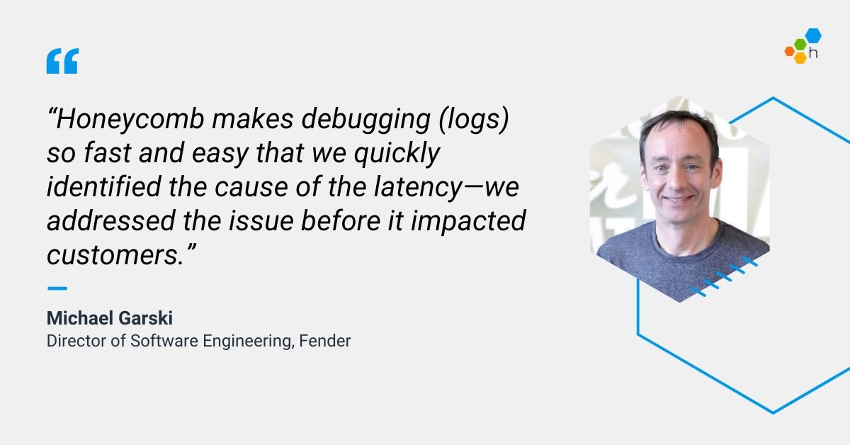 'Honeycomb has been a gamechanger in transforming our observability practices...' - Michael Garski of @Fender. Find out how Fender partnered w/ Honeycomb to revolutionize their observability and create a rocking experience for their engineering team 🎸 honeycomb.io/blog/fender-ro…