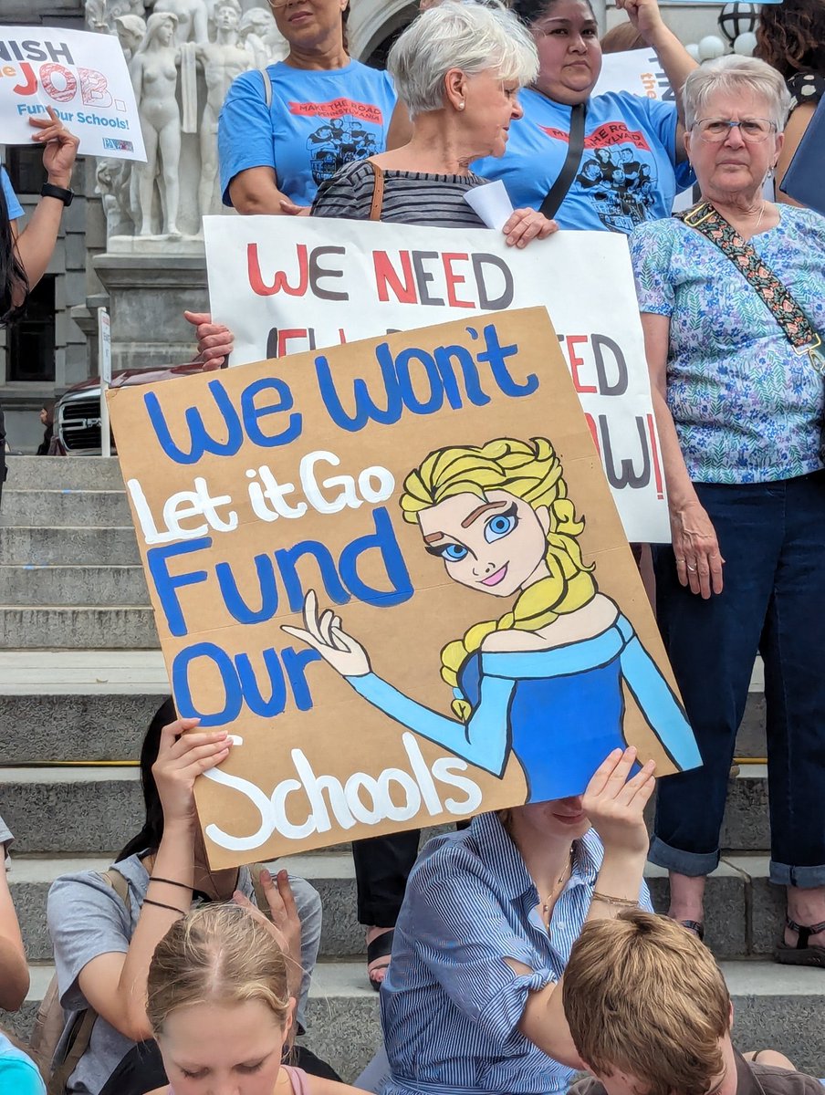 That’s today’s message at the state capital - #FinishtheJob and #FundOurSchools!