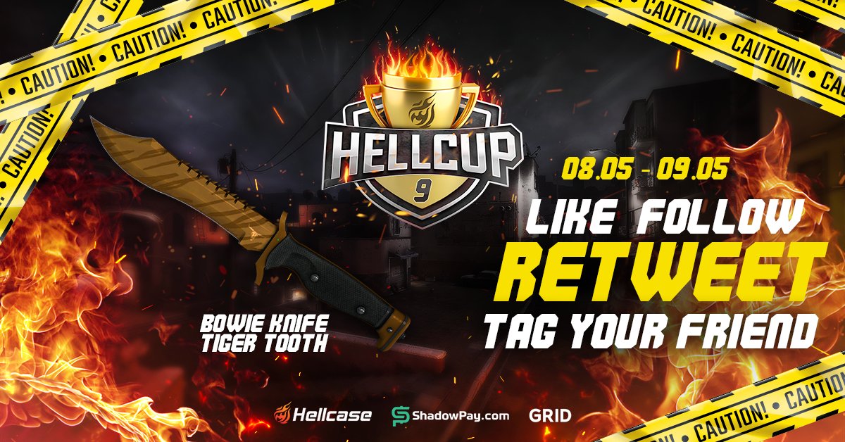 Get ready for a quick giveaway on its way! ⬇️

👉 Like &amp; Retweet this post
👉 Follow <a href="/hellcasecup/">Hellcase Cup</a>
👉 Tag Your Friend

⏰ Giveaway ends on tomorrow ⏰