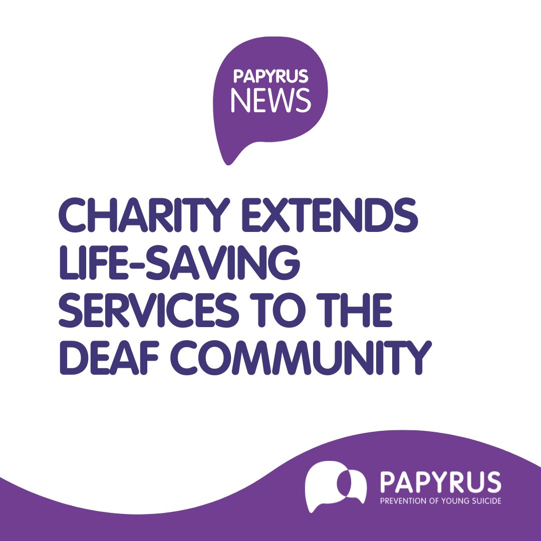 We're proud to be collaborating with @signsolutionsuk to extend our lifesaving suicide prevention service to the d/Deaf community. “Removing this barrier to effective communication with the d/Deaf community and increasing accessibility means we will be engaging with more