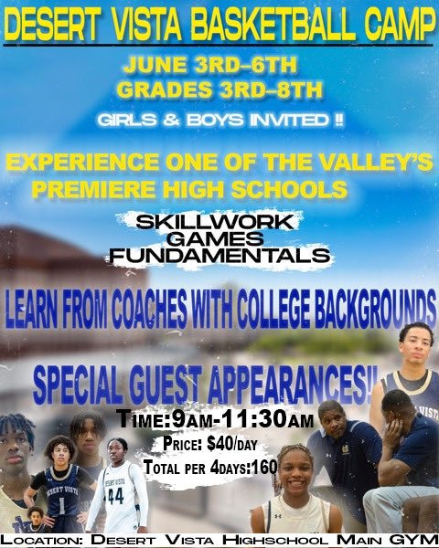 Sign up for Desert Vista Youth basketball camp here! Create a guest account on the first page! 

az-tempeunion.intouchreceipting.com