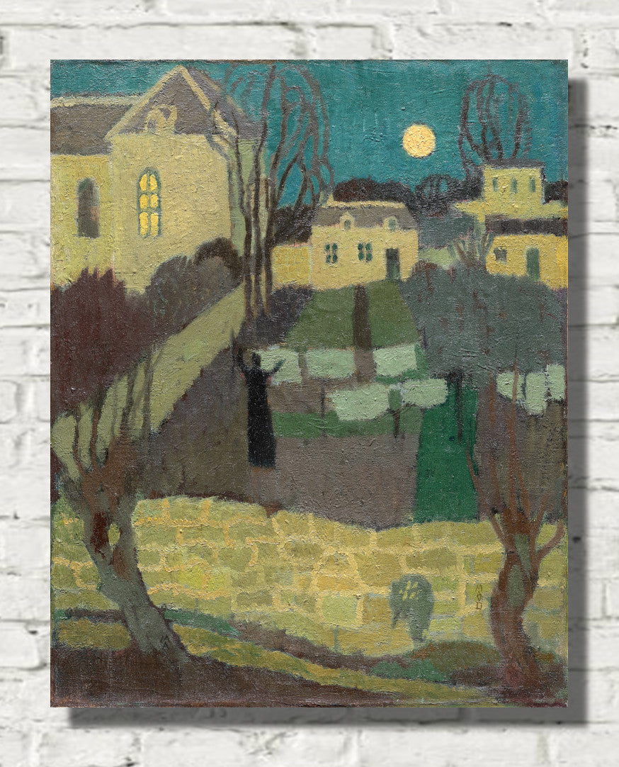 Trending Wall Art💡:  Drying the Linen, or Moonrise at the Priory (1894) by Maurice Denis  👉🏽👉🏽 nuel.ink/ax8U6P

#gallerywall #wallart #homedecorideas