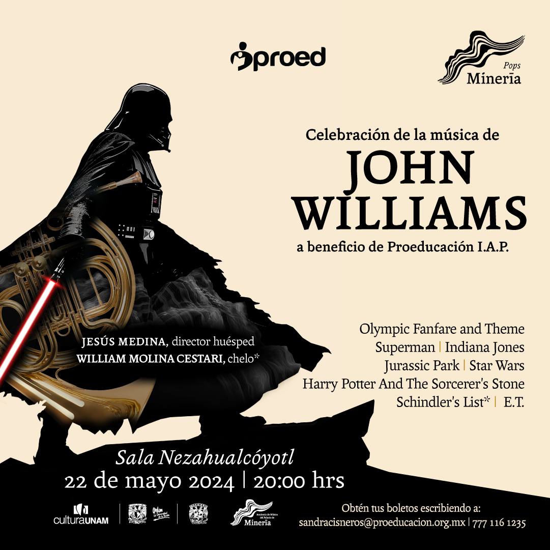 Concierto ‘Celebración de la música de John Williams’ en México soundtrackfest.com/es/micro/conci… Concert ‘Celebration of the music of John Williams' in Mexico soundtrackfest.com/en/micro/conce… @orquestamineria