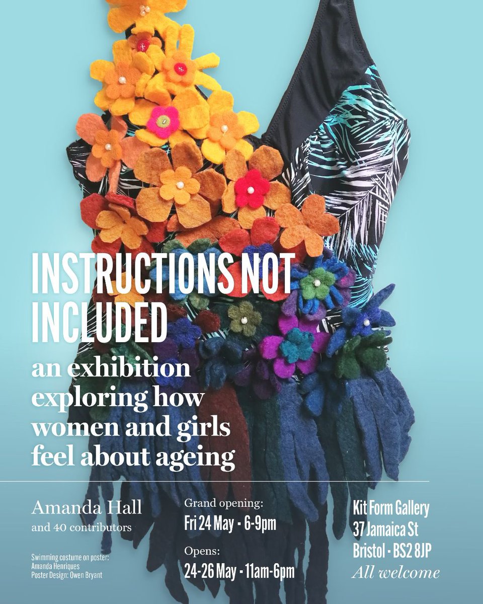 I’m very excited to be part of this collaborative exhibition! #women #ageing #swimmingcostumes #exhibition #transformation #participatoryart #communityart #knitting #bly #shadowsack
