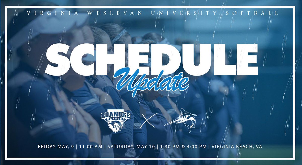 ‼️SCHEDULE UPDATE‼️ The 2024 ODAC Softball Championship Finals have been moved to Friday at 11AM and Saturday at 1:30 PM/4:00 PM (If Necessary) #ScheduleChange // #ODACFinals // #Softball