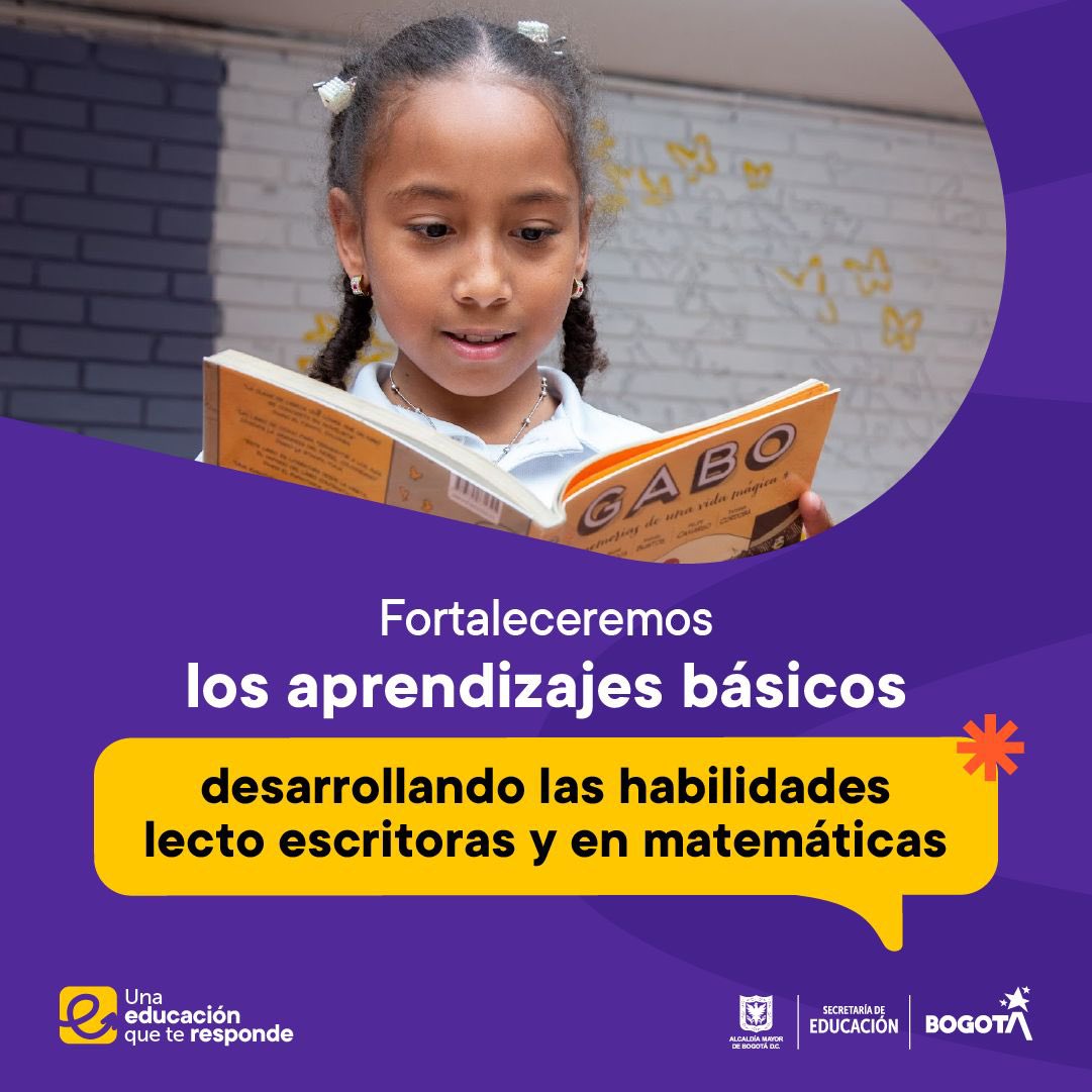 Para mejorar la calidad en los aprendizajes básicos de lectura, escritura y matemáticas: 1️⃣ Docentes formados en nuevas metodologías 2️⃣ Evaluación permanente para asegurar resultados 3️⃣ Educación inclusiva con enfoque diferencial robusto 4️⃣ Política de educación rural consolidada