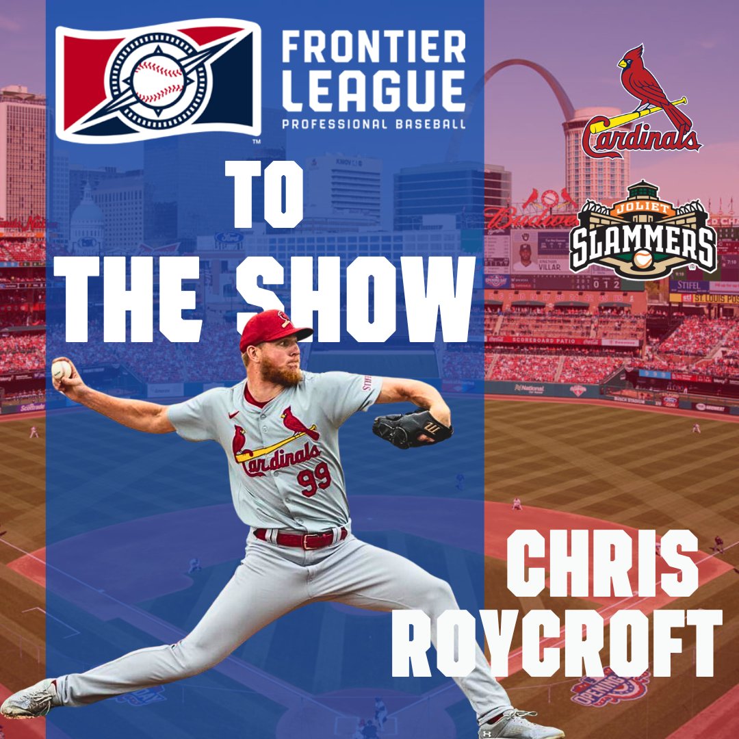 Frontier League (@flprobaseball) on Twitter photo From the <a href="/JolietSlammers/">Joliet Slammers</a> to the <a href="/MLB/">MLB</a>! 🌟 Chris Roycroft makes his mark with the <a href="/Cardinals/">St. Louis Cardinals</a>, delivering 2 big strikeouts in his debut last night. Keep soaring, Chris! ⚾️ #FromFrontierToTheShow #MLBDebut #FrontierLeague <a href="/RoycroftChris21/">Chris Roycroft</a> From the <a href="/JolietSlammers/">Joliet Slammers</a> to the <a href="/MLB/">MLB</a>! 🌟 Chris Roycroft makes his mark with the <a href="/Cardinals/">St. Louis Cardinals</a>, delivering 2 big strikeouts in his debut last night. Keep soaring, Chris! ⚾️ #FromFrontierToTheShow #MLBDebut #FrontierLeague <a href="/RoycroftChris21/">Chris Roycroft</a>
