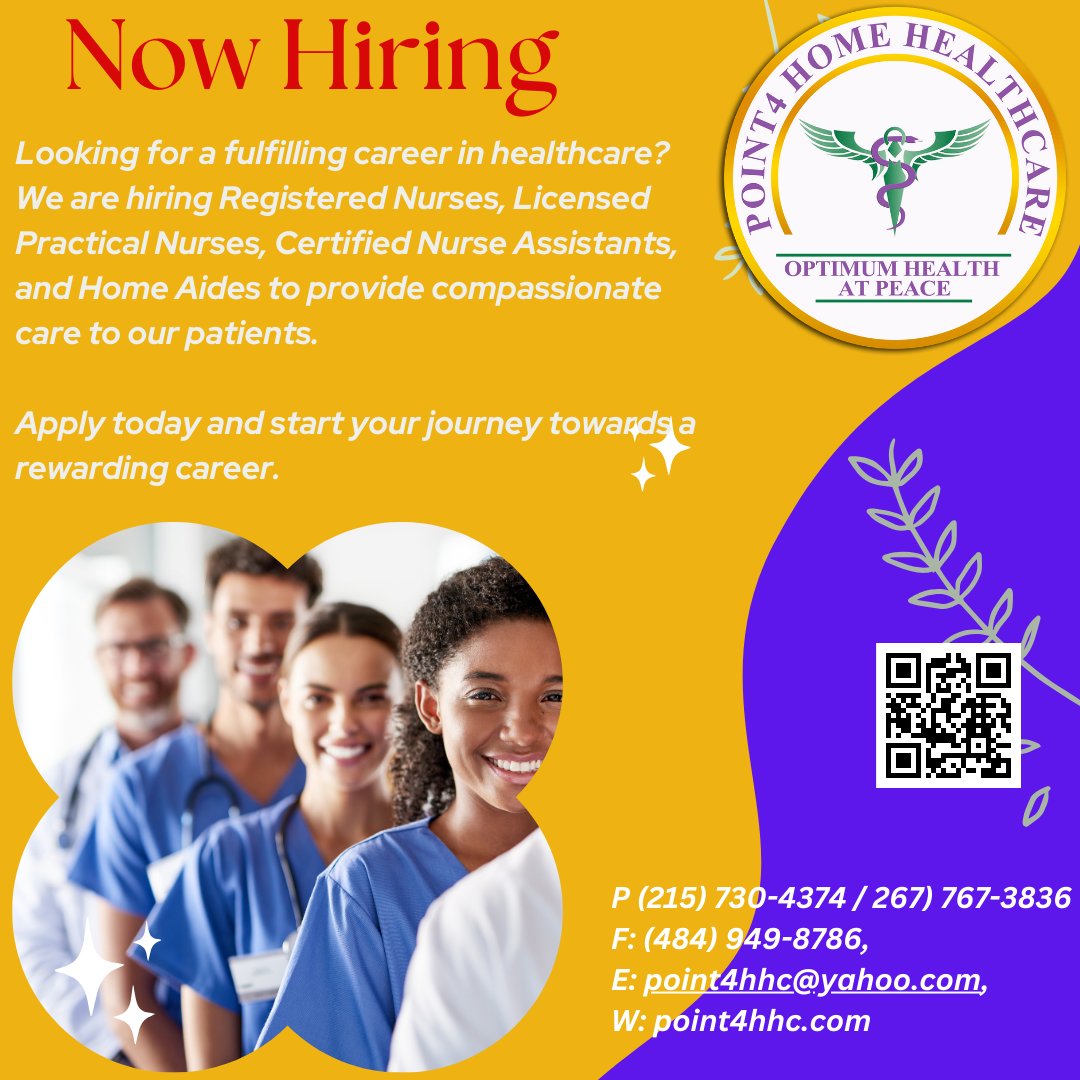 #Hiring  #RN #LPNS, #RegisteredNurse  #homehealthcareservices  #homehealth #seniorcare, #seniorcaregiver #personalcare #MontgomeryCounty  #homecarenurse #homecareagency  #alzheimerscare  #dementiacare #skillednursing #skilledcare #nonmedicalhomecare #caregiver, #RespiteCare