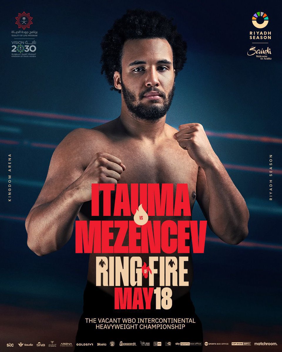 The Next Chapter 🏆 Moses Itauma fights for his first title on a huge night for Heavyweight boxing #RingOfFire
