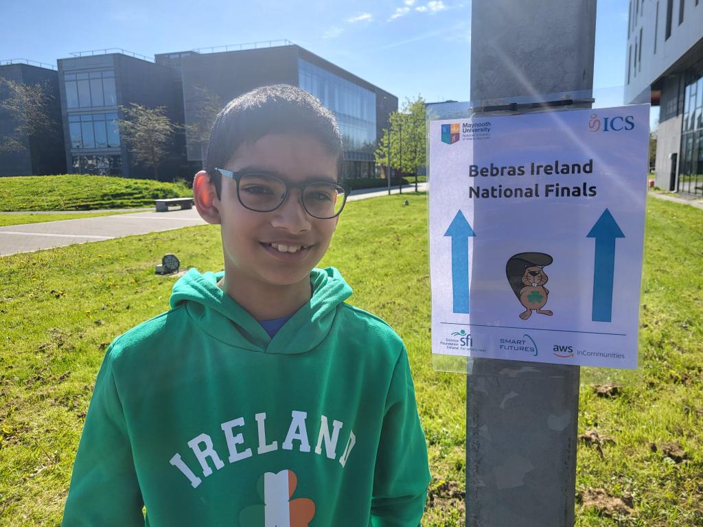 Congratulations to 3rd year student Jacob Wallace who won 1st prize in the 14-16 age category at the National Final of the Bebras Computational Thinking Challenge that took place in Maynooth University on April 20th.   Well done to all who took part in the final.