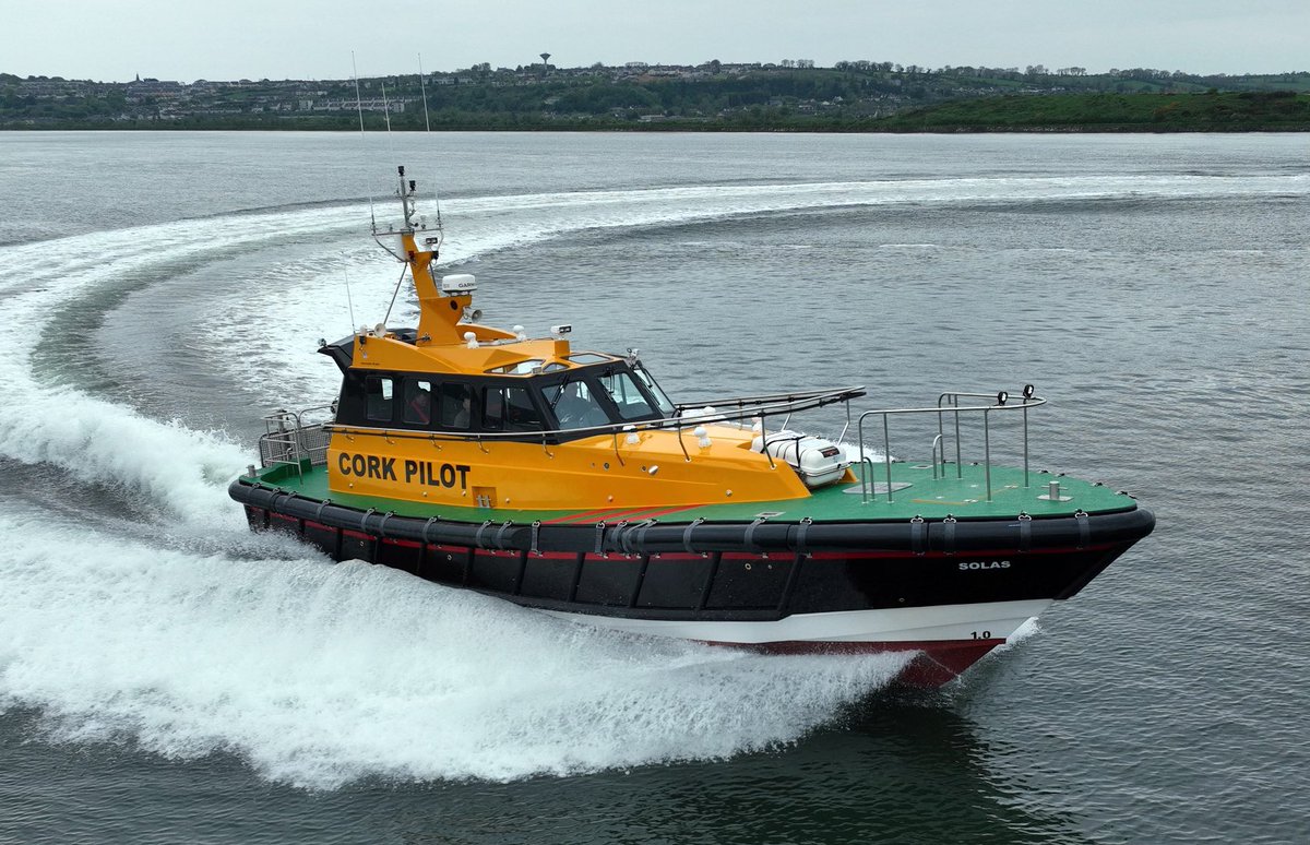 We are excited to see our new Safehaven Marine pilot launch ‘Solas’ in the water for sea trials. ‘Solas’ (meaning light in Irish) and a name chosen by a Port of Cork family member as part of a competition will replace the 'Glean Mor', which has served the Port of Cork well.