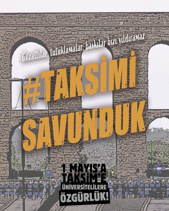 Tutuklu gençler derhal serbest bırakılsın. #TaksimiSavunduk