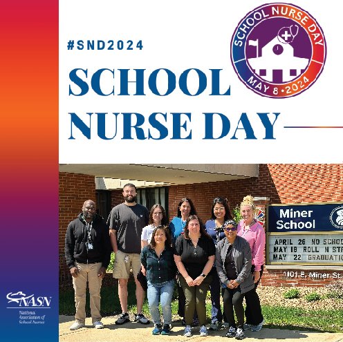 Thank you, and Happy National School Nurses Day to our fantastic team of school nurses!! Not a day goes by that we don't rely on each of you and your brilliance. We appreciate your dedication to keeping our students happy and healthy!! #SND2024
