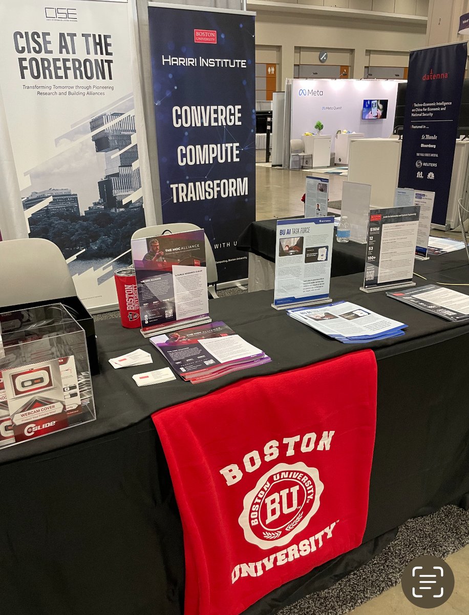 We are at the @scsp_ai AI Expo for National Competitiveness in DC from May 7-8, with @CISE_BU. Stop by our booth 452 to learn about our AI work and @BU_Tweets' Robotics & Autonomous Systems Teaching and Innovation Center (RASTIC)! #AI #Robotics #SCSPAIExpo2024 #SCSPTech