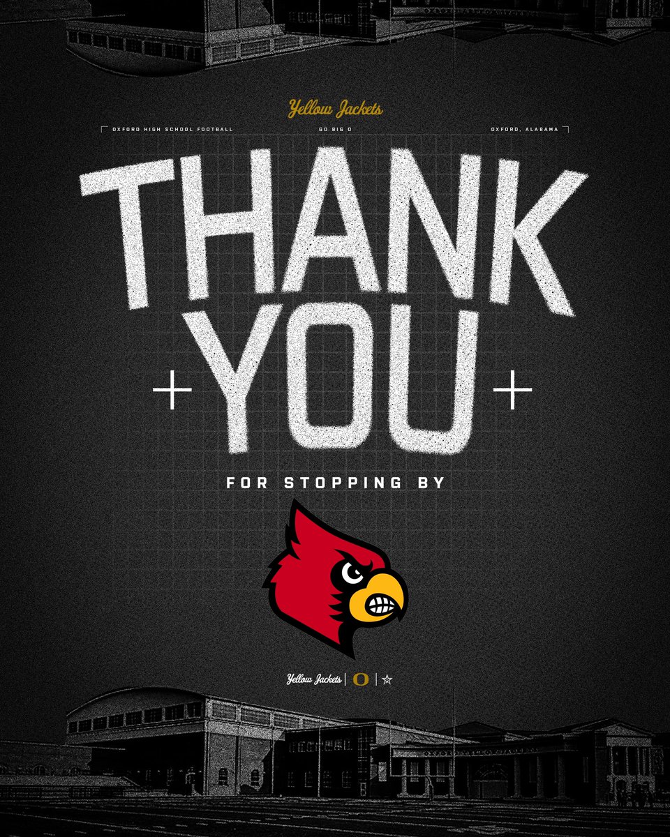 Thank you to Coach @BrianBrohm and Louisville for recruiting Oxford!
