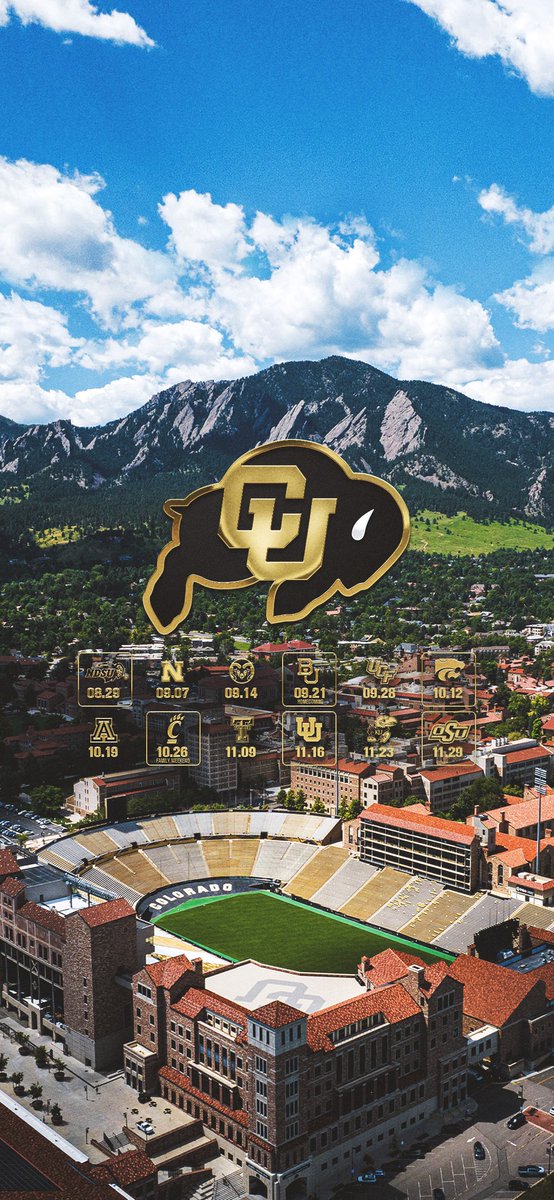 Update your lock screen with the 2024 slate 📲 #GoBuffs | #WallpaperWednesday