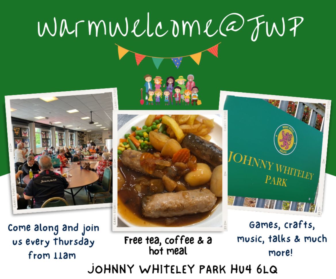 It’s our WarmWelcome@JWP tomorrow 😊 everyone is welcome to join us and enjoy free tea, coffee, biscuits & a hot meal. Our affordable shop will also be open as usual 🛍️