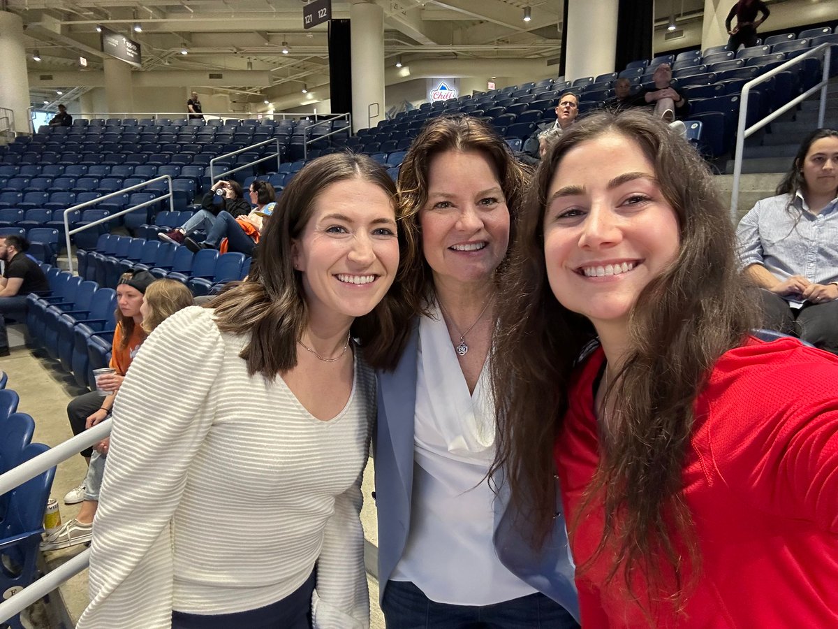 Melissa and Evelyn attended the preseason @chicagosky game against the @nyliberty to meet with their Director of Corporate Partnerships Esther Workman and scout out partnership opportunities. Congratulations to the Chicago Sky for their impressive 101-53 win! 👏🎉