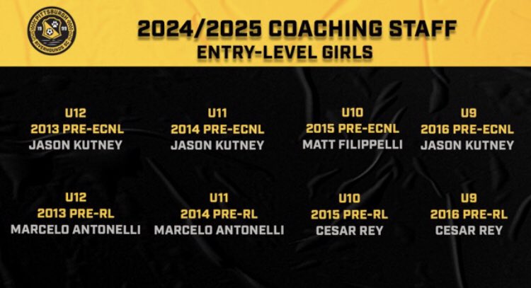 🚨 2024/25 RDA Girls Coaching Assignments 🚨 We are excited to announce our 2024/25 coaches for the upcoming year! Interested in becoming part of the program? Click the link below for tryout information. riverhounds.com/riverhounds-de…