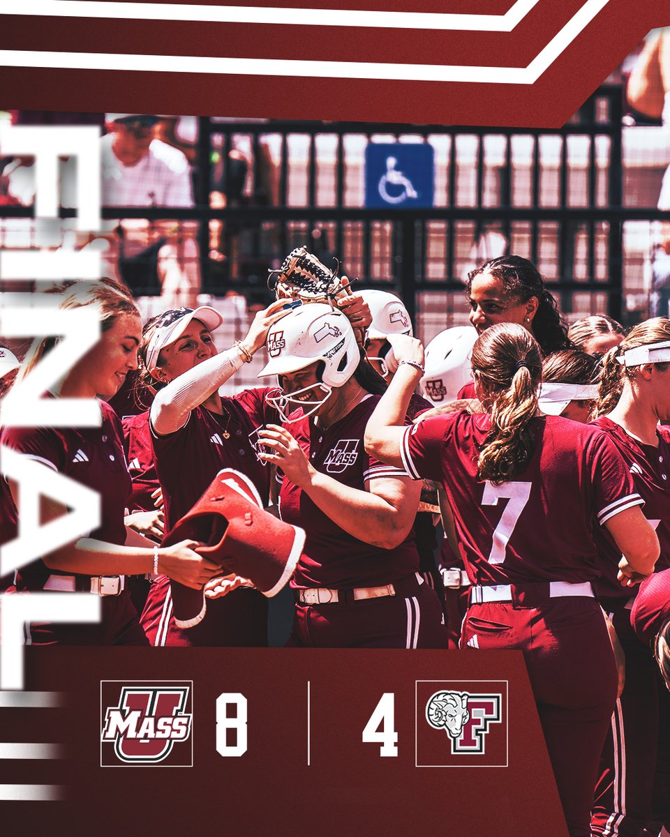 That's an A-10 𝓦 😊 The Minutewomen flex their power and claim game one of the @atlantic10 Championship!! #Flagship🚩