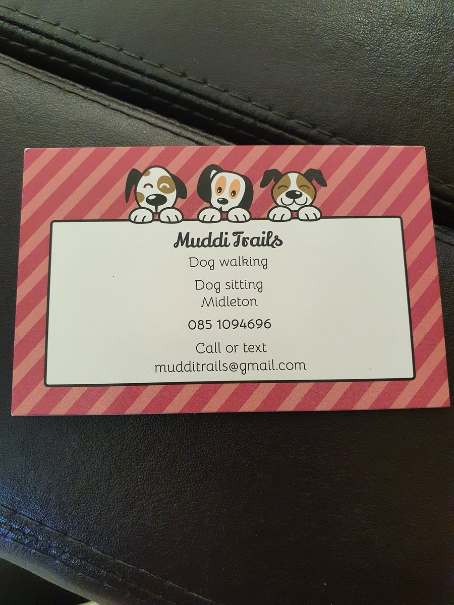 Hi everyone 👋👋 I've recently started my own little business.. I'm based in Midleton in East Cork. Any share of this post would be greatly appreciated..🐶🐶 Thank you x