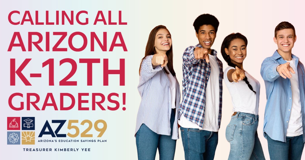 Calling all Arizona K-12th graders! 📣 Take a selfie, pose with friends, or get creative to showcase your dream job. Ten winners will receive $529 towards an AZ529 Education Savings Plan. Enter the “My Picture-Perfect Career” Photo Contest today: az529.gov/2024photoconte…