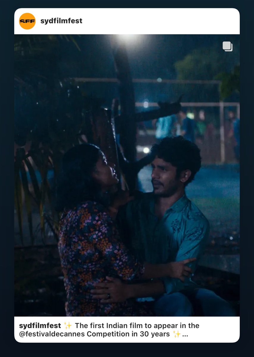 Happy to see our @hridhuharoon ❤️ as an actor in 👇 #payalkapadia ‘s #AllWeImagineAslight youtu.be/eAkmSO-ngOc The first Indian film competing in @Festival_Cannes after decades Spcl screenings @sydneyfilmfest @proyuvraaj @propratheesh @rubesh_Rk_ @hr_pictures…