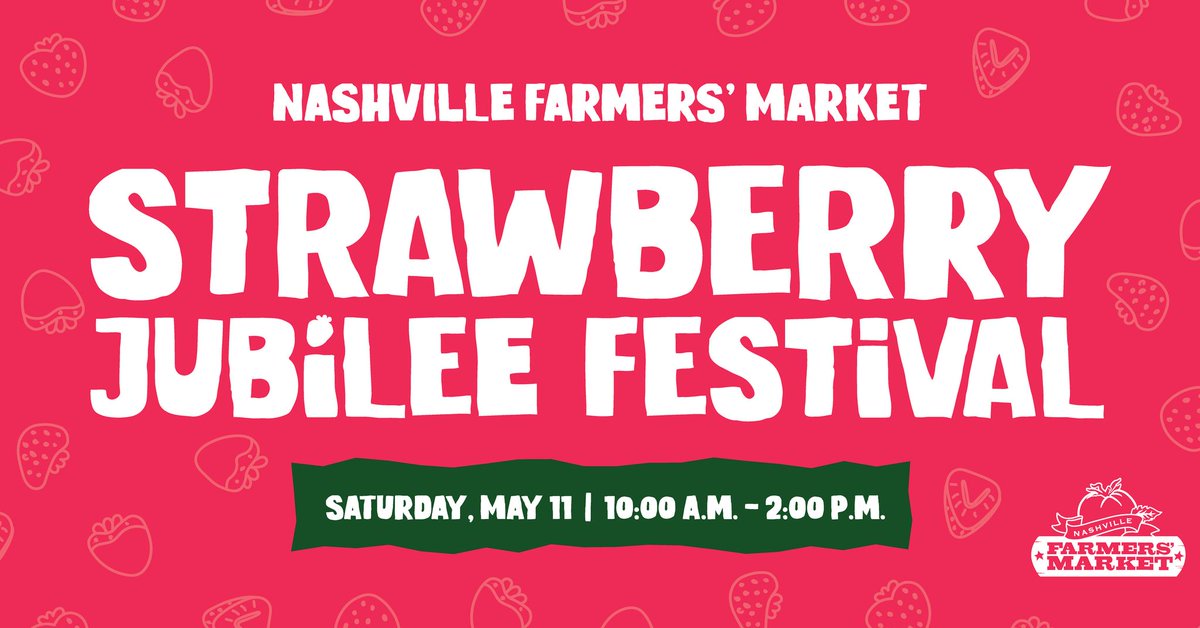 Something sweet is in store for you this weekend at the Nashville Farmer's Market. 🍓 See you there! nashvillefarmersmarket.org/event-calendar…