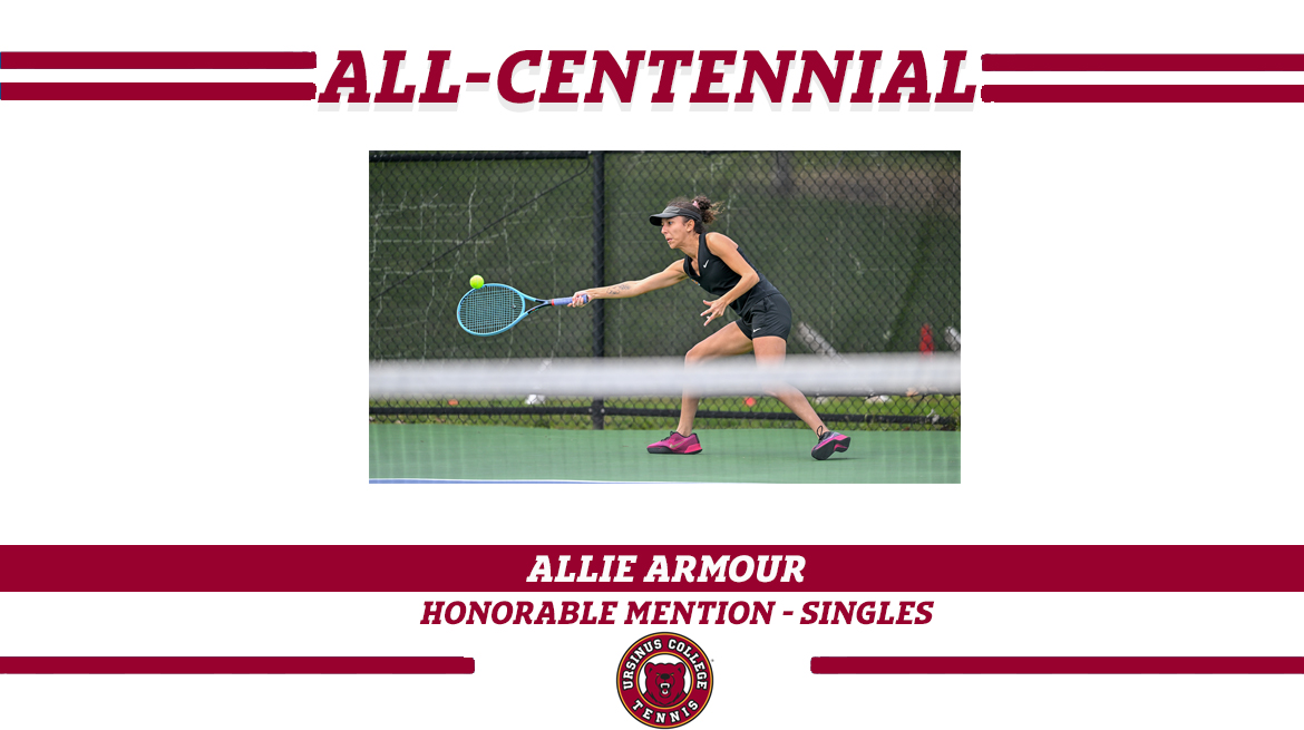 Allie Armour Named to All-Centennial Conference Women's Tennis team #UpTheBears ursinusathletics.com/news/2024/5/8/…