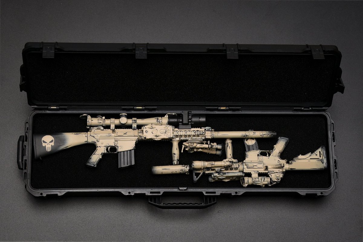 Perfect fit.  #guns #pewpew #onesixth #weaponsdaily #americansniper #actionfigures