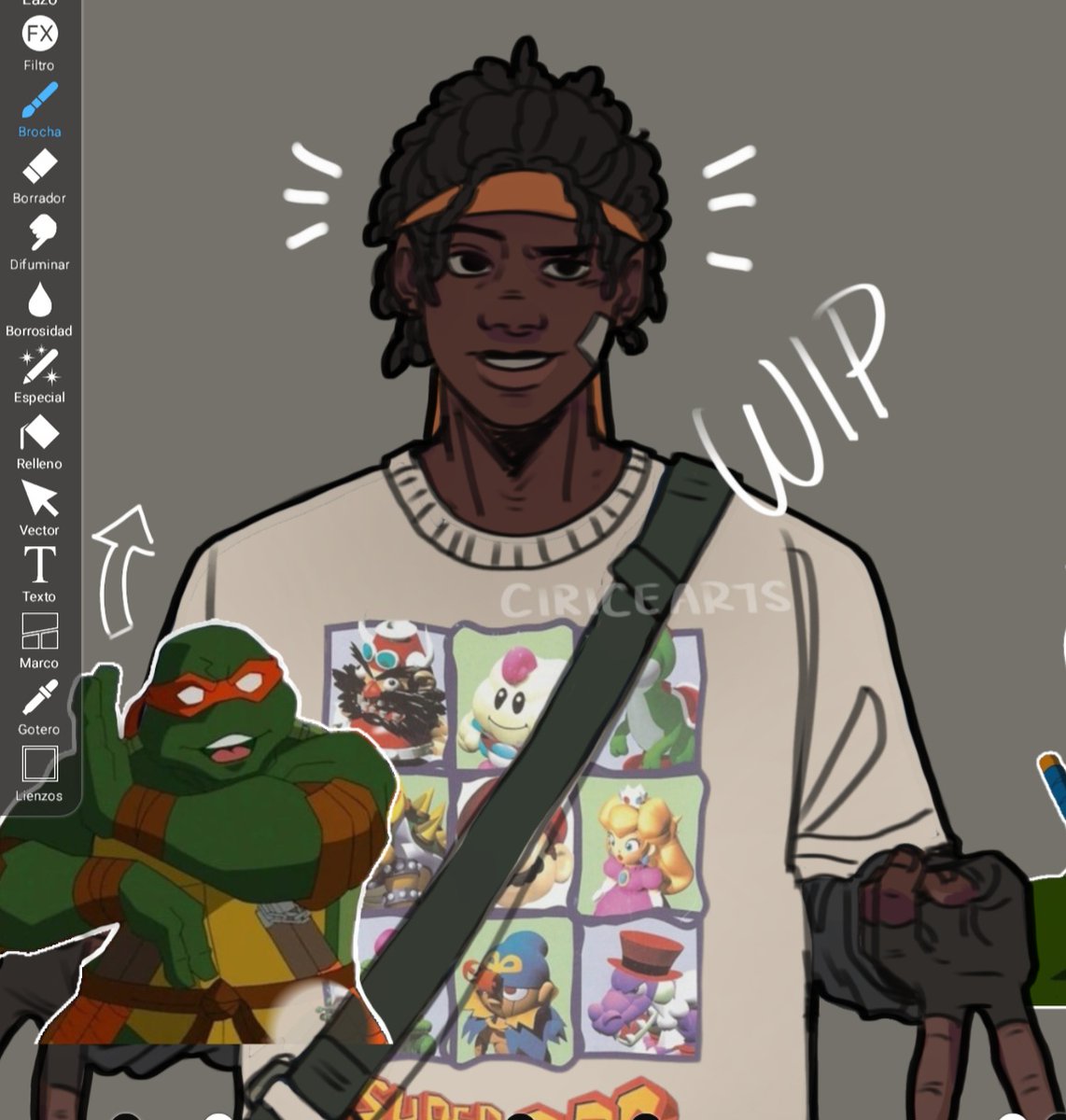 i'm drawing all the clika cus i've only drawn raph and leo so
 #tmnt #wip