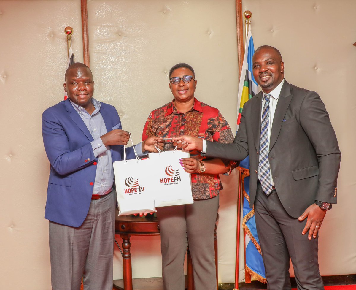 Met representatives from Hope media in my office to discuss different ways of collaboration between my ministry and hope media. We specifically talked about the upcoming East African Women of Excellence Awards and how my ministry can support the initiative.
<a href="/HopeTvKenya/">Hope TV Kenya</a>