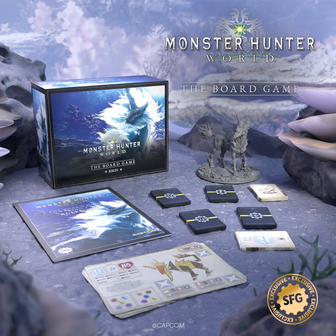 It's about to get thunderous ⚡️
The Monster Hunter World: The Board Game - Kirin Expansion is bursting with rare loot, new quests, and an electrifying challenge!

Are you ready for a high-voltage showdown, hunters? Read more: steamforged.com/en-gb/blogs/br…

#MonsterHunterWorldBoardGame