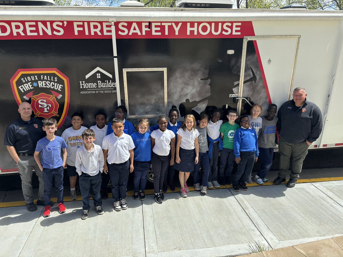 Third Grade practiced the steps to take if there is a fire in their house. Thank you, SFFD!