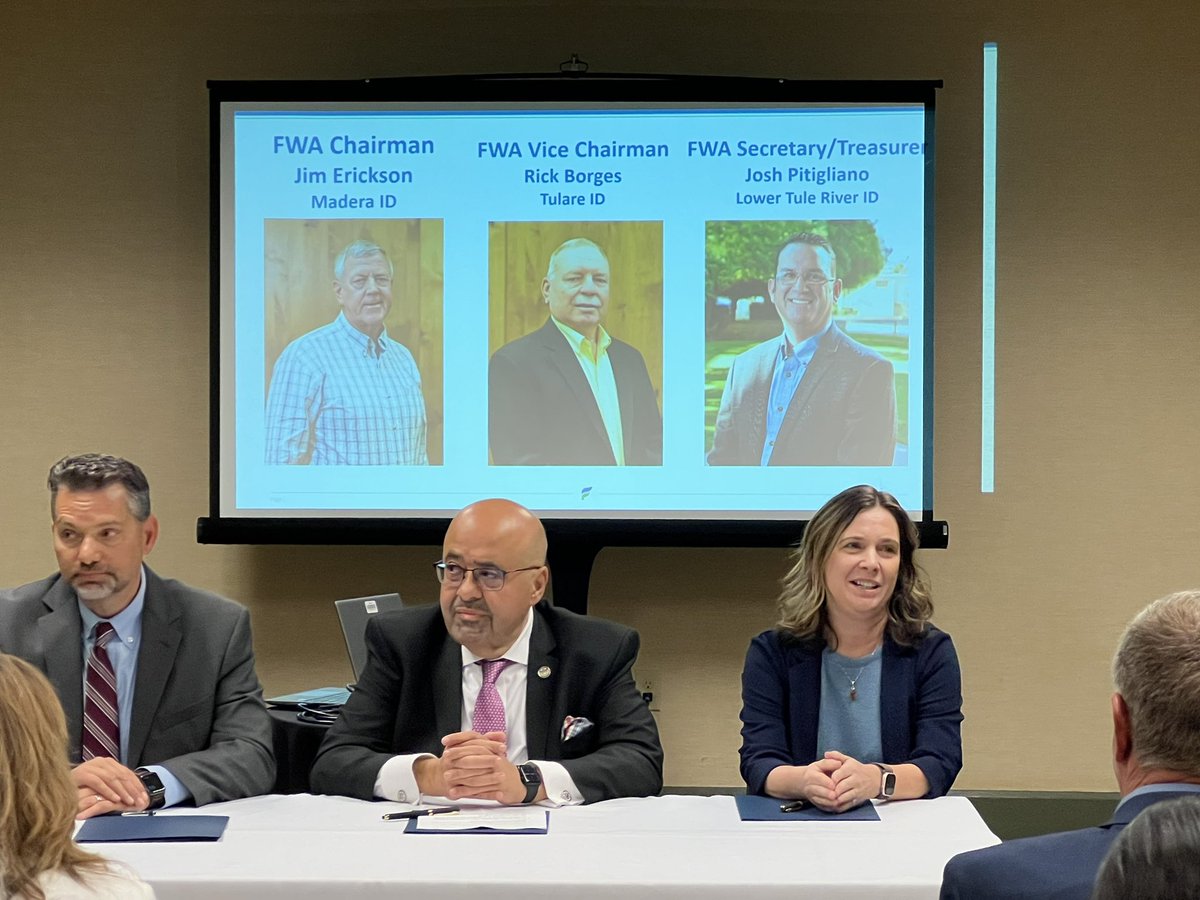 Long lasting bold partnerships are rare in the world of CA water, so when they come together, good things are about to happen. @mwdh2o and @Westlands_Water and @FriantWater making things happen…
