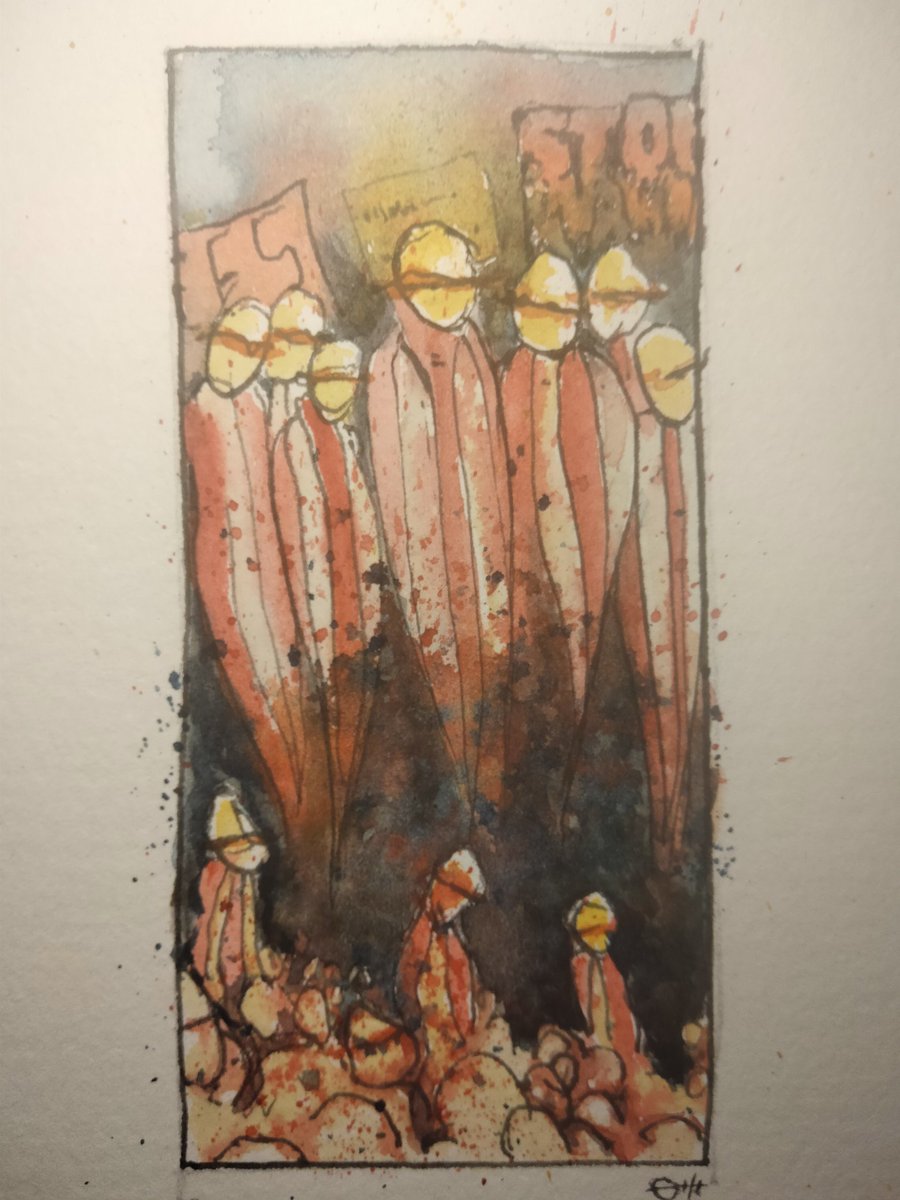 Club votes 

#thedailysketch #watercolour and #inkdrawing inspired by protests and the news
#originalartwork #politicalmayhem #artforsale ebay.co.uk/itm/3261200712…