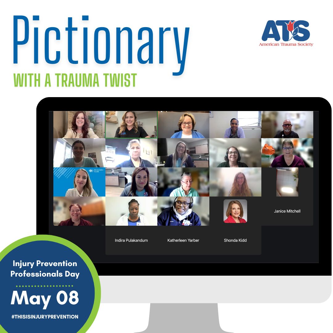 Thanks for joining us for Pictionary! It was so much fun to connect, laugh, and celebrate our Injury and Violence Prevention Professionals! #ThisIsInjuryPrevention #ATSTrauma