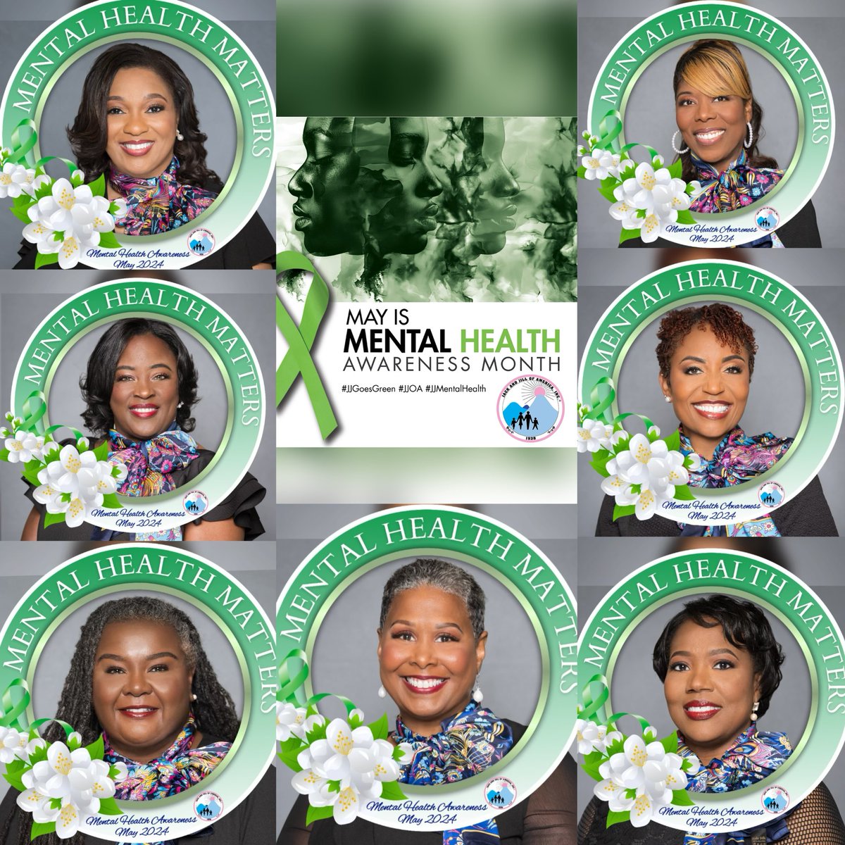 Jack and Jill of America, Inc.’s National Executive Board recognizes #MentalHealthAwareness Month. Let’s take good care of ourselves, support one another & learn about mental health so we can all lead happy, productive lives! #jackandjillinc #JJOA #JJMentalHealth #JJGoesGreen