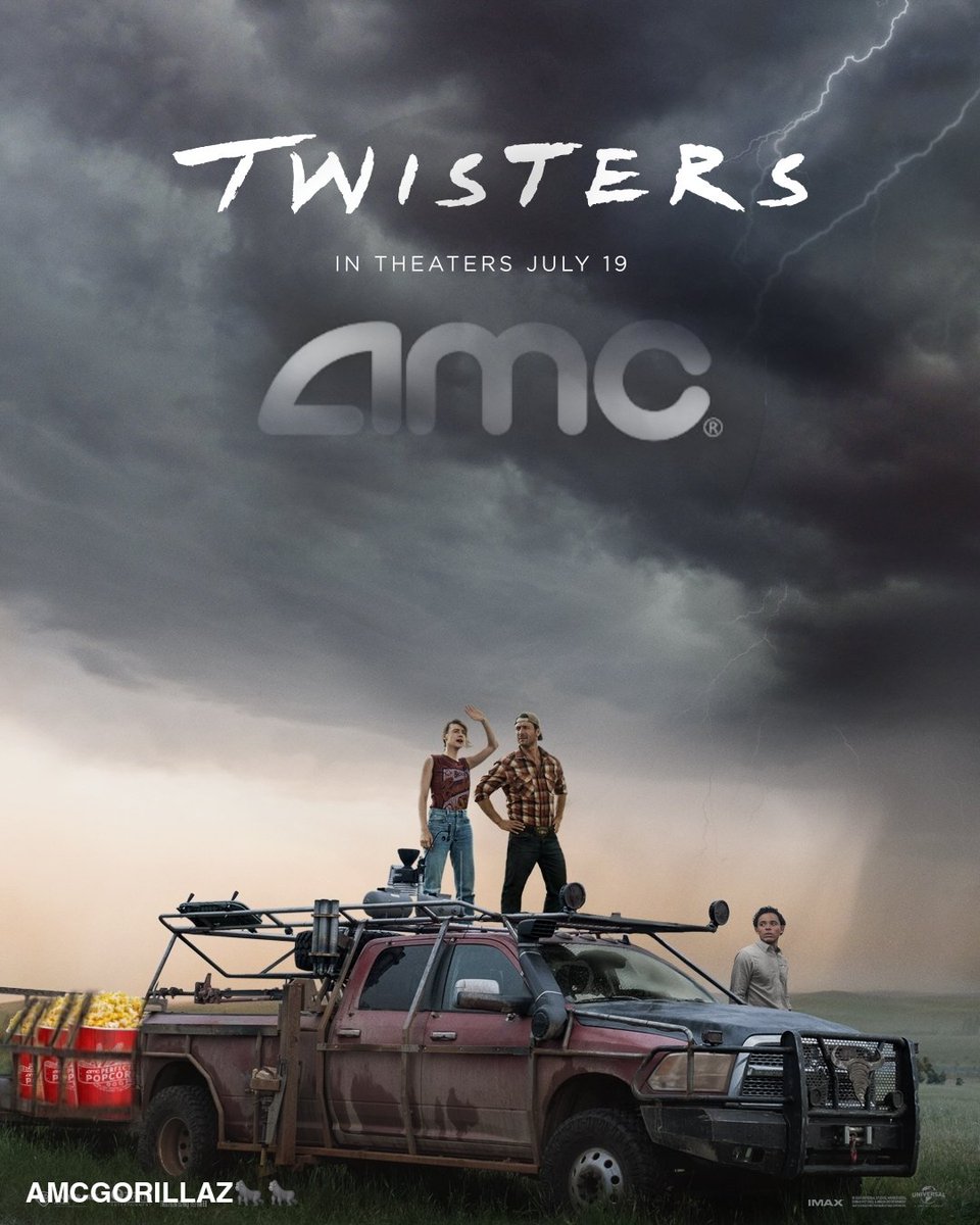 @RottenTomatoes Let's goooo ‼️ 🍿❤️ #AMCTheatres #Twisters #AMCGORILLAZ 🦍🦍